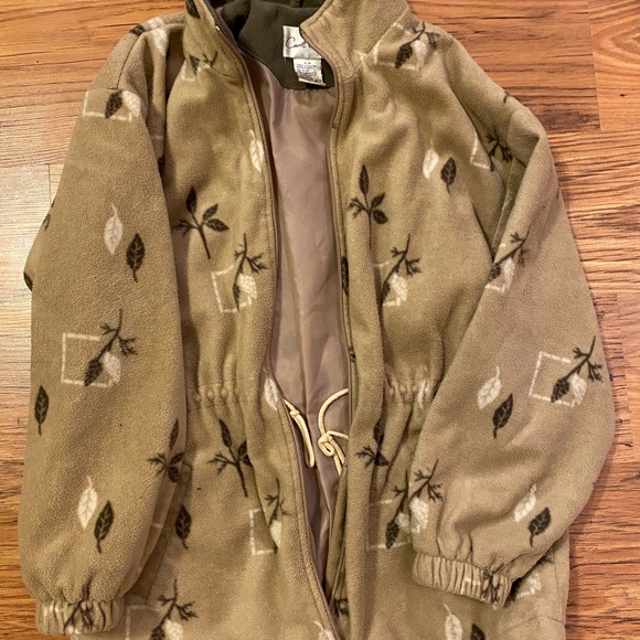 Vintage brown fleece jacket - Picture 2 of 4